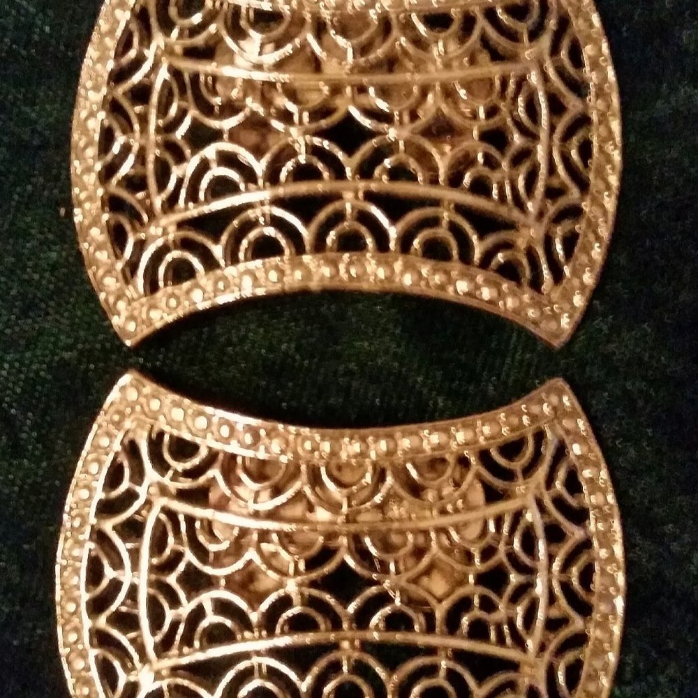 Vintage Filigreed Shoe Clips